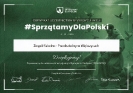 Podziękowanie za udział w akcji #SprzątamyDlaPolski