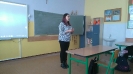 Spotkanie uczniów kl. VII, VIII z panią Eweliną Kowaś z Budowlanki