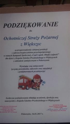 Odwiedziny strażaków