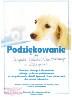 „POMÓŻMY BEZDOMNYM CZWORONOGOM”