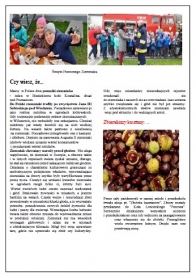 gazetka szkolna listopad 2019