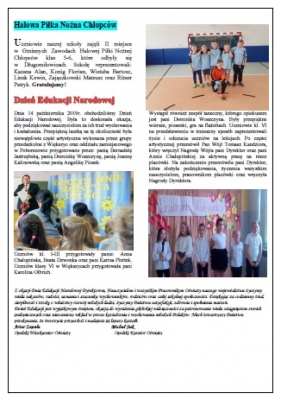 gazetka szkolna listopad 2019
