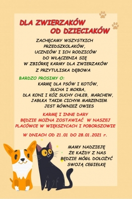 Zbiórka dla Przytuliska Dębowa 2021