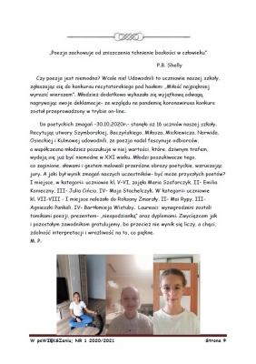 gazetka szkolna nr 1 2021