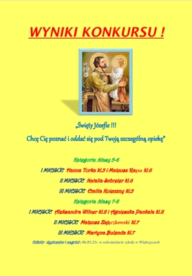 konkurs o św. Józefie2021