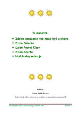 Gazetka szkolna nr 4/2021
