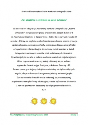 Gazetka szkolna nr 4/2021