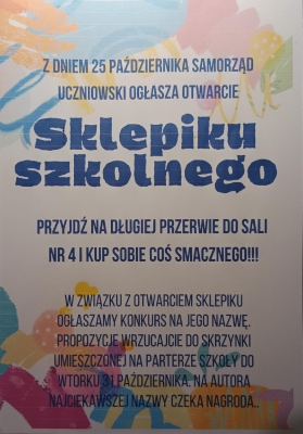 Sklepik szkolny 2023