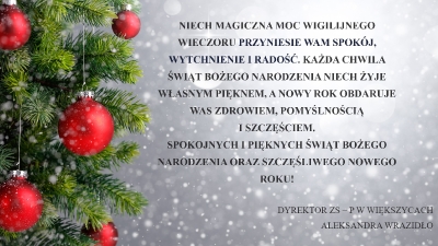 Życzenia świąteczne 2023