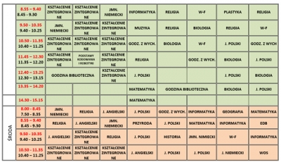 plan lekcji 2024/2025
