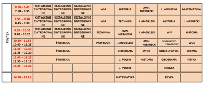 plan lekcji 2024/2025