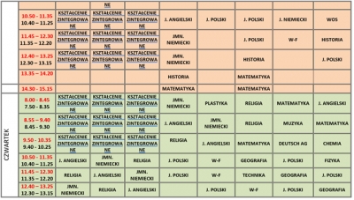 plan lekcji 2024/2025
