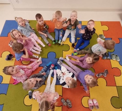 Dzień Kolorowej Skarpetki  w przedszkolu