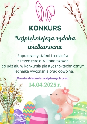 Konkurs wielkanocny 2025