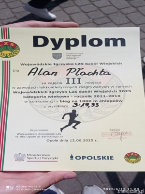 zawody lekkoatletyczne w ramach Wojewódzkich Igrzysk LZS Szkół Wiejskich