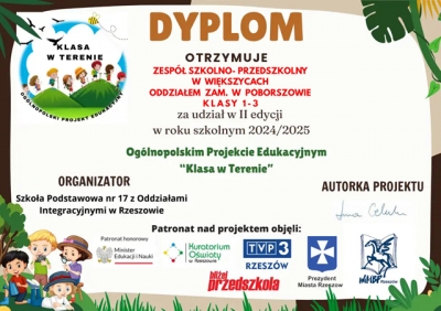 Klasa w terenie 2024/2025