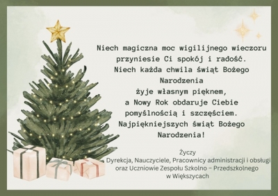 życzenia bożonarodzeniowe