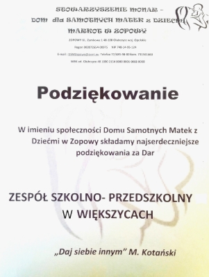 Podziękowanie
